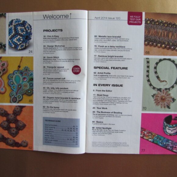 Bead and Button Magazine Creative Ideas For The Art of Beads, Jewelry April 2014 - Picture 3 of 9